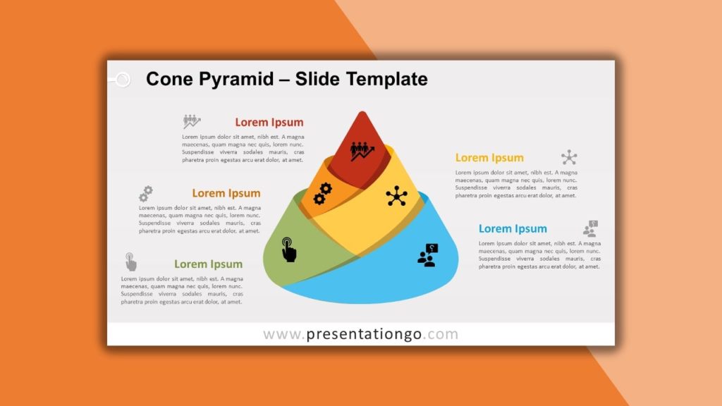 Free Cone Pyramid for powerpoint and google slides