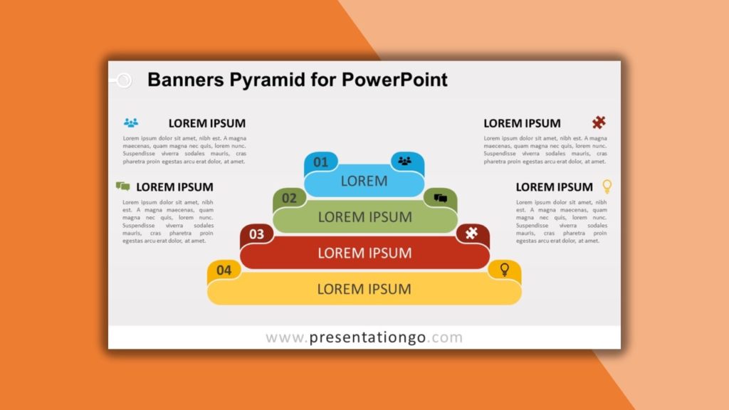 Free Banners Pyramid for powerpoint and google slides