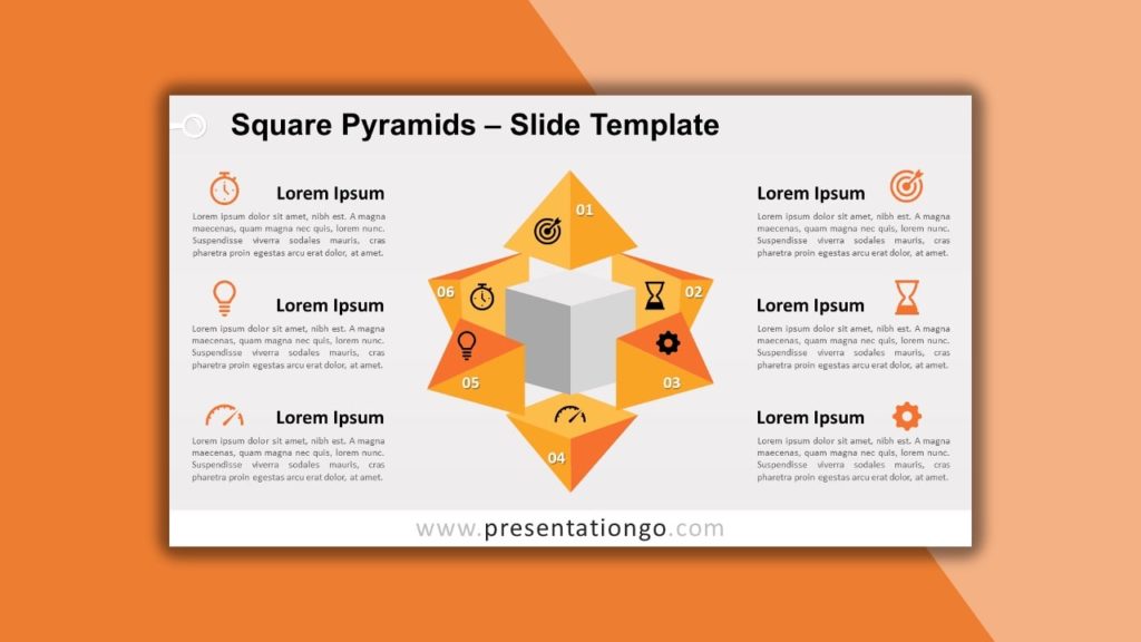 Free Square Pyramid for powerpoint and google slides