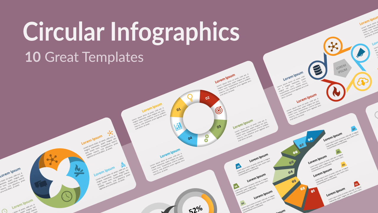 Free Circular Infographics Templates for Powerpoint and Google Slides