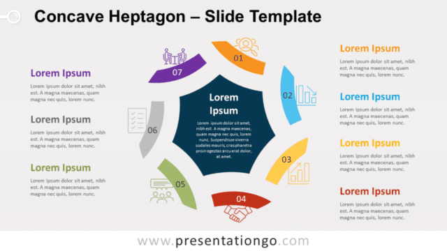 Free Concave Heptagon for PowerPoint and Google Slides