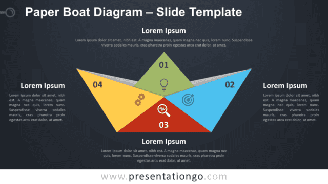 Free Paper Boat Diagram Graphics for PowerPoint and Google Slides
