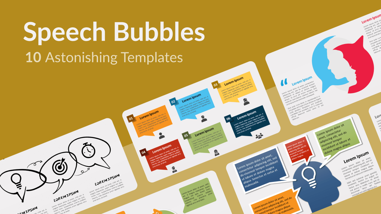 Free Speech Bubbles Templates for Powerpoint and Google Slides