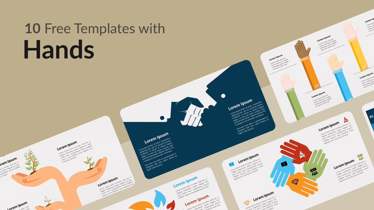 Free Templates with Hands for Powerpoint and Google Slides