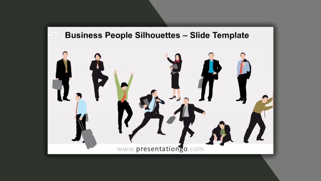 Free Business People Silhouettes for PowerPoint and Google Slides