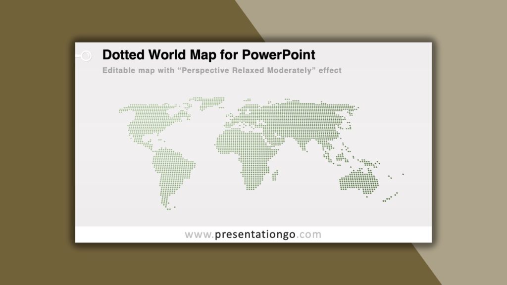 Free Dotted World Map for PowerPoint and Google Slides