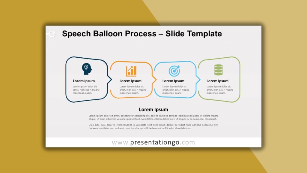 Free Speech Balloon Process for powerpoint and google slides