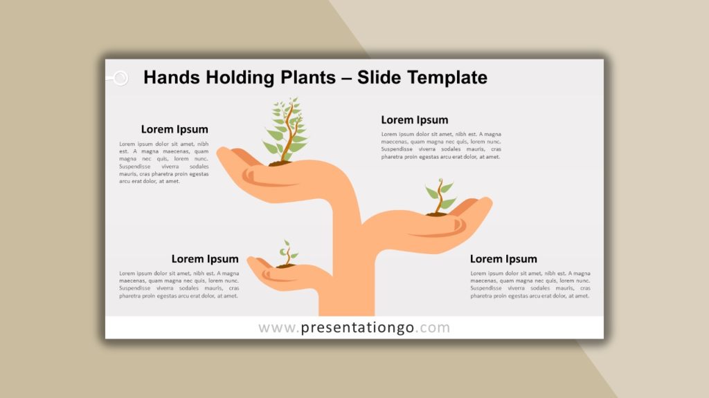 Free Hands Holding Plants for powerpoint and google slides