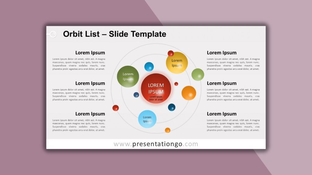 Free Orbit List for PowerPoint and Google Slides