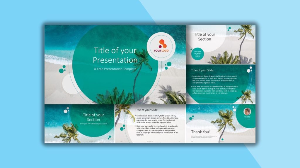 Free Beach Template for PowerPoint and Google Slides