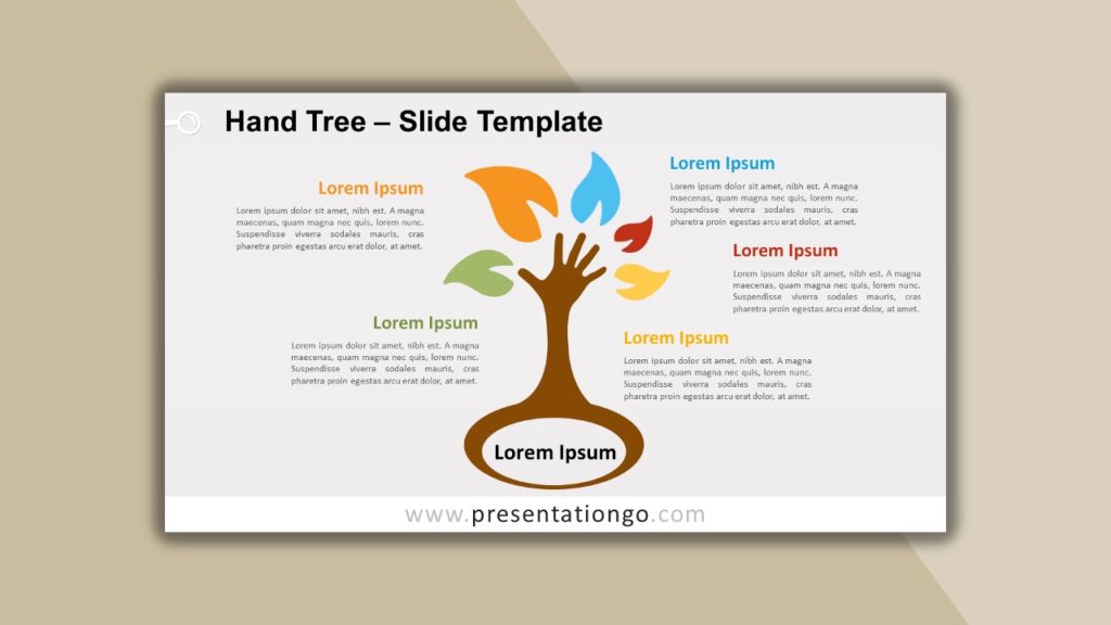 Free Hand Tree for powerpoint and google slides