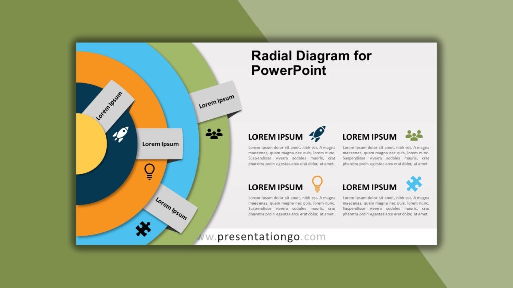 Free Radial Diagram for PowerPoint and Google Slides