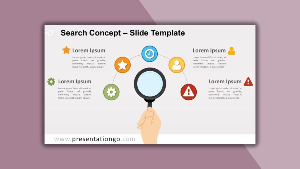 Free Search Concept for PowerPoint and Google Slides