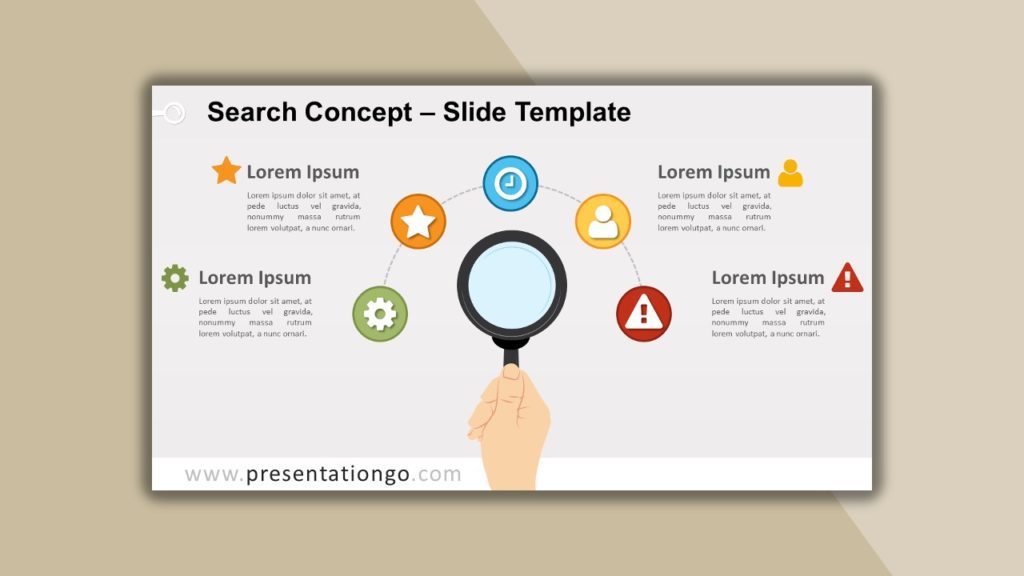 Free Search Concept for powerpoint and google slides