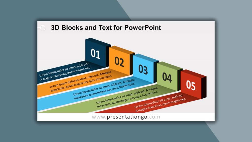 Free 3D Blocks and Text for PowerPoint and Google Slides